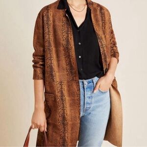 Blank NYC Brown Snake Print Blazer Size M